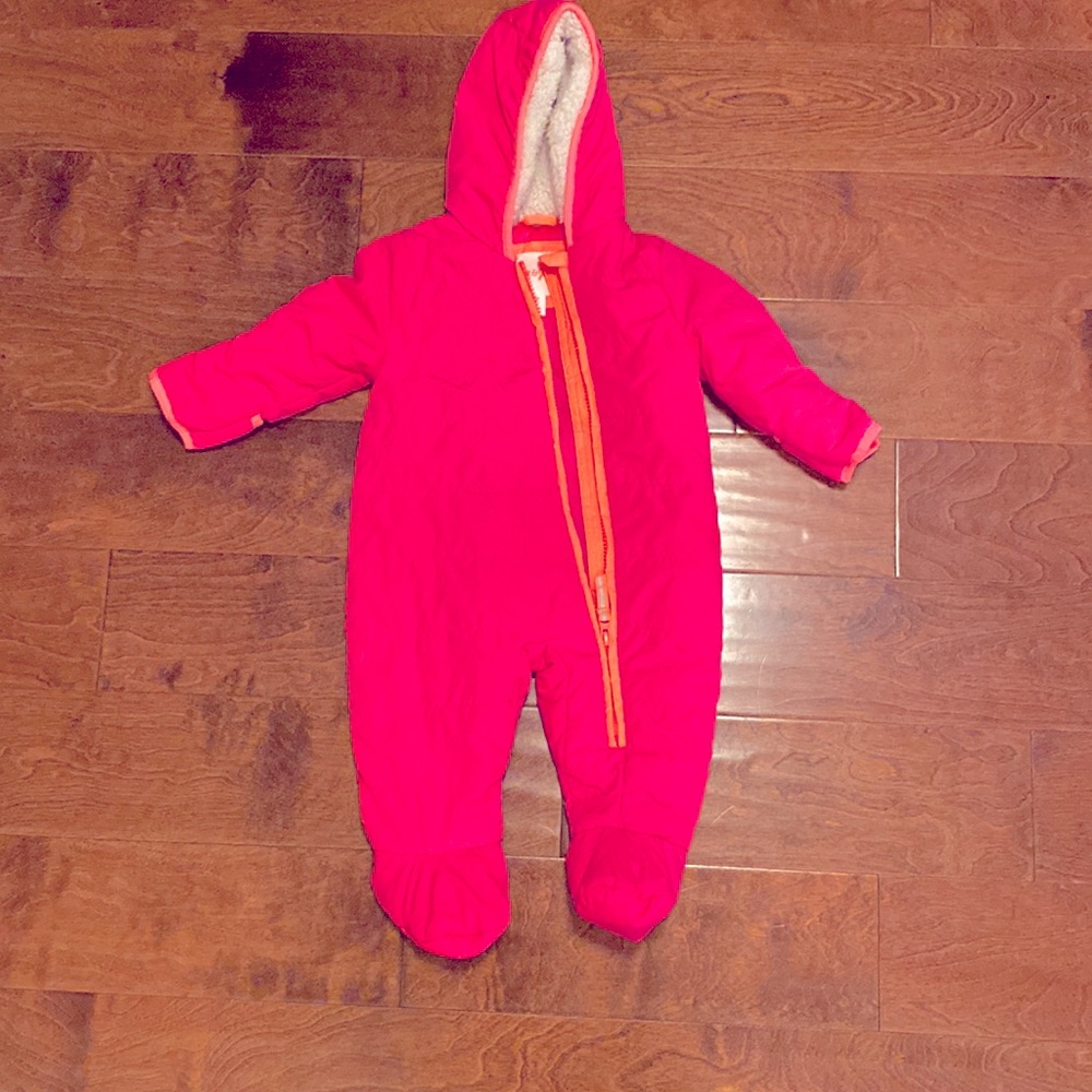 Cat & Jack neon baby snowsuit
